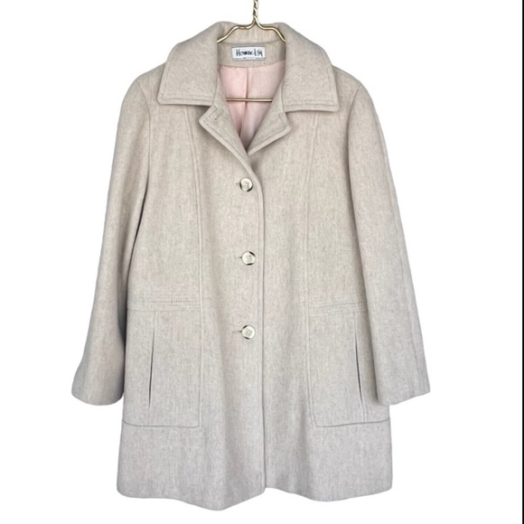 Herman Kay Jackets & Blazers - Vintage Herman Kay Cream Wool Blend Coat – Classic Button Front – Made in USA